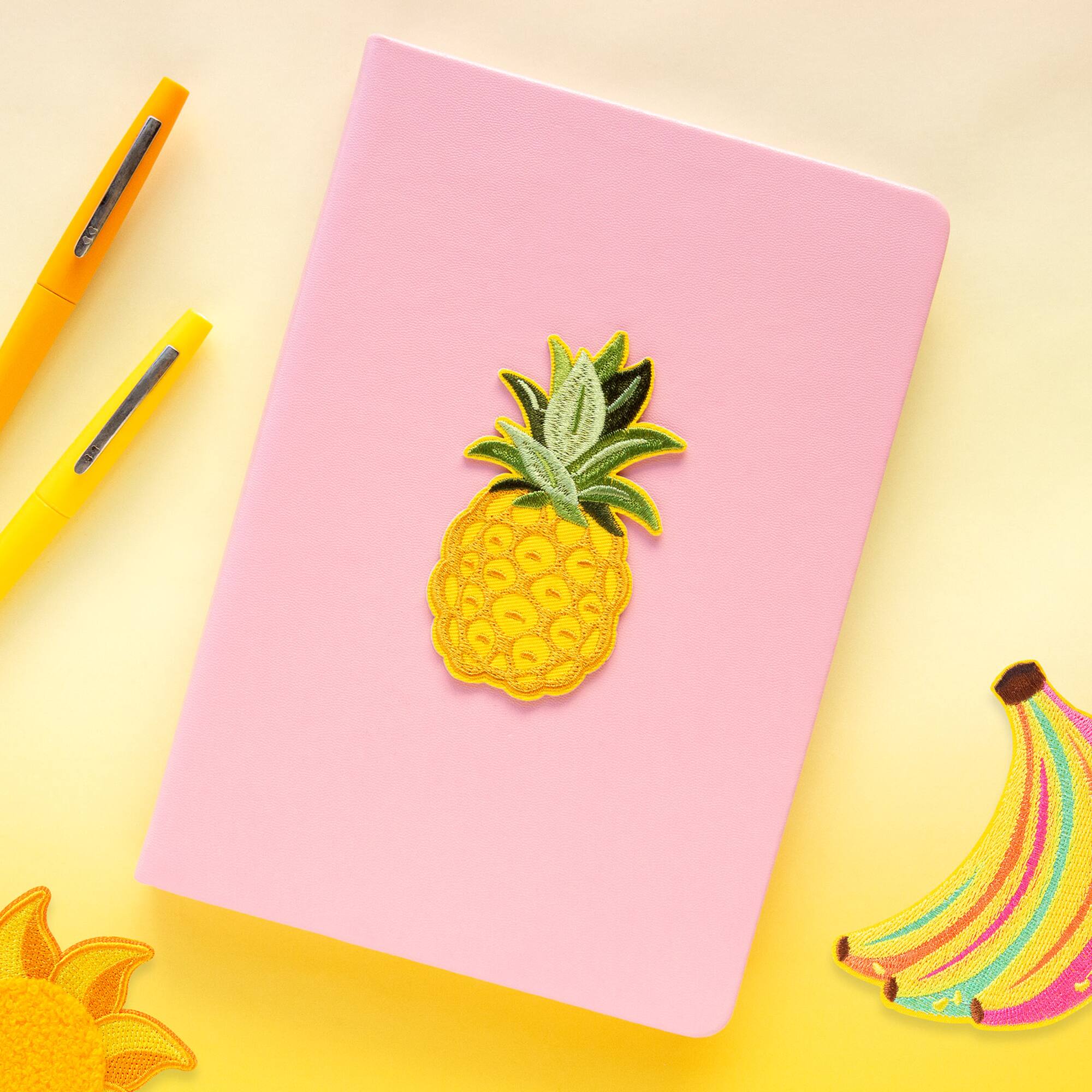 Summer Pineapple Iron-On & Adhesive Embroidered Patch by Make Market®
